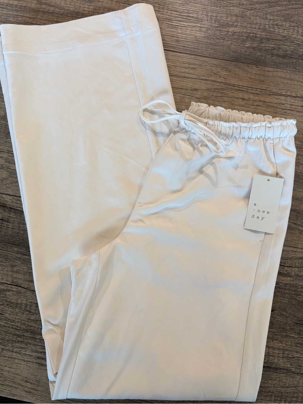 a new day Cream Drawstring Pants